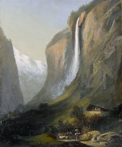 De Staubbachwaterval door Ferdinand Hodler